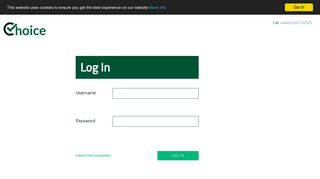 Choice Portal: Log in