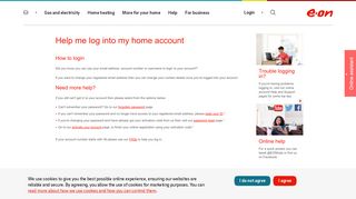 Help me log in | Your Account - E.ON