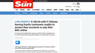E.ON hit with IT failures leaving frantic customers unable to access ...