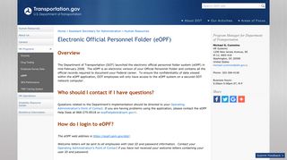 Electronic Official Personnel Folder (eOPF) | US Department of ...