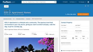 EOS-21 Apartment Homes For Rent in Alexandria, VA - ForRent.com