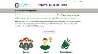 NetDMR Support Portal