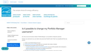 Is it possible to change my Portfolio Manager username? – ENERGY ...