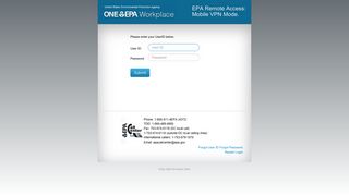 OneEPA Workplace Remote Access: Mobile VPN Mode