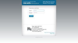 EPA Workplace Remote Access: Mobile Proxy Mode