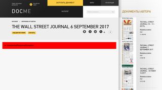 The Wall Street Journal 6 September 2017 - DocMe.ru