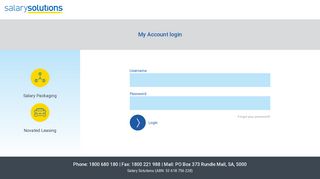 Salary Solutions / Login page