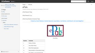 ePals - Confluence Mobile - Confluence - Purdue University