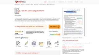 Epass Pay Stub - Fill Online, Printable, Fillable, Blank | PDFfiller