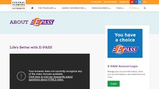 About E-PASS | Central Florida Expressway Authority