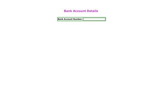 Scholarships Bank Account Status