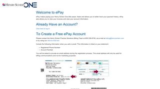 ePay Account Information - Henry Schein One