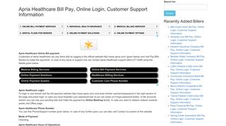 Apria Healthcare Bill Pay, Online Login, Customer Support Information