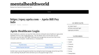 https://epay.apria.com – Apria Bill Pay Info - mentalhealthworld