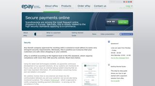 Security with ePay - ePay Payment Solutions
