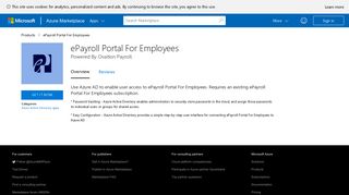 ePayroll Portal For Employees - Azure Marketplace - Microsoft