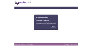 ePaysafe - Online Payroll Solutions - ePayslips login