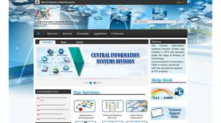 Central Information Systems Division - Home