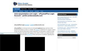 www.epaystubplus.com Login – ePaystubPlus Login Account – portal ...