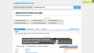 epaystubplus.com at Website Informer. Login. Visit Epaystubplus.