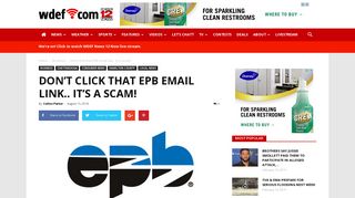 Don't click that EPB email link.. it's a scam! - WDEF