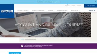 Account and Billing Inquiries - Epcor