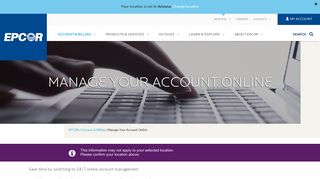 Manage Your Account & Billing Online | EPCOR Energy Services