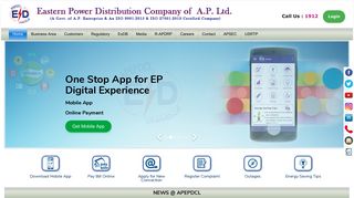 Pay Bill Online - Eastern Power Distribution Company Of AP Ltd