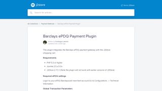 Barclays ePDQ Payment Plugin | J2Store Help Center