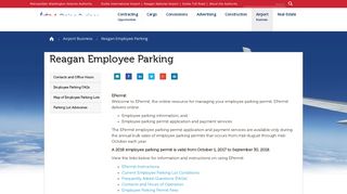 Reagan Employee Parking | Metropolitan Washington Airports Authority