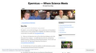 New Site | Epernicus -- Where Science Meets