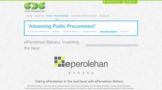 ePerolehan Baharu: Inventing the Next - commercedotcom