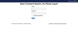 Epes Transport System, Inc Please Log In | Safety as a Service