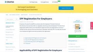 EPF Registration For Employers - ClearTax