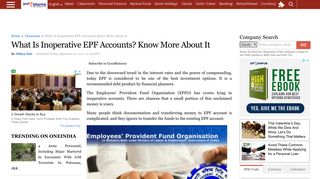 What Is Inoperative EPF Accounts? Know More About It - Goodreturns