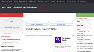 Check PF Balance - Surat EPF Office
