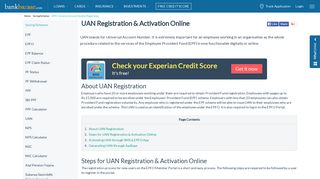 UAN Registration Online and UAN Activation Process - BankBazaar