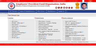 EPFO || For Office Use