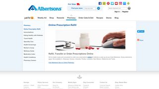 Albertsons » Online Prescription Refill