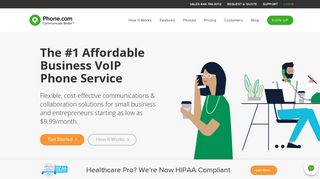 VOIP Business Phone Service & Business Phone Systems | Phone.com
