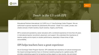 Teach in the US with EPI | Educational Partners International, LLC