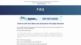 How to link your Xbox Live Fortnite name to an Epic Account