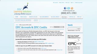 EPIC Accounts & EPIC Credits - on DiSC