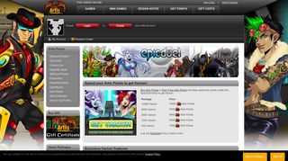 Artix -- Browser Game EpicDuel Packages - Artix Entertainment