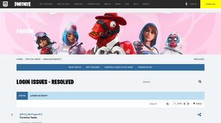 Login Issues - Resolved - Forums - Epic Games | Store