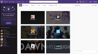 Epic Games's Follows - Twitch