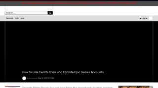 How to Link Twitch Prime and Fortnite Epic Games Accounts