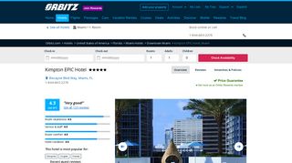 Kimpton EPIC Hotel in Miami | Hotel Rates & Reviews on Orbitz