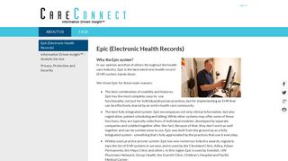 CareConnect | Epic (Electronic Health Records) - MultiCare