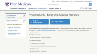 PhysicianLink - Electronic Medical Records – Penn Medicine